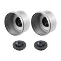 2pcs 2 72 Trailer Axle Dust Cap Cup Grease Cover With Rubber Plugs Set For Dexter Ez Lube Camper 7000 To 8000 Lb Wheel Hub 