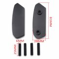 Httmt- Black Mirror Block Off Base Plates Compatible With 2017-2021 Suzuk Gsx-r 1000 P N Mt222-019-nologo-bk