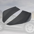 X Autohaux 2 Pcs Front Side Bumper Corner Spoiler Ford For Mustang 2015 2016 2017 2018 2019 2020 Black