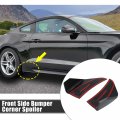 X Autohaux 2 Pcs Front Side Bumper Corner Spoiler Ford For Mustang 2015 2016 2017 2018 2019 2020 Black