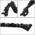 Ho1142117 Front Bumper Cover Support Bracket Compatible With Honda Civic Sedan 2013-2015 Passenger Right Side Polished Black