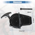 X Autohaux 1 Set Abs Pull Recoil Start With Screws For 43cc 47cc 49cc Mini Pocket Dirt Bike Minimoto Atv Quad Scooter Black