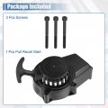 X Autohaux 1 Set Abs Pull Recoil Start With Screws For 43cc 47cc 49cc Mini Pocket Dirt Bike Minimoto Atv Quad Scooter Black