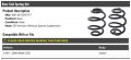 Rear Coil Spring Set Compatible With 1999-2000 Bmw 323i Sedan Without Sports Suspension