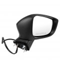 Ocpty Black Passenger Side View Mirror Textured With Power Adjustment Manual Folding Turn Signal Compatible For 2016-2018