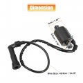 X Autohaux Ignition Coil For Yamaha Vstar 650 Xvs650 Custom Xvs650a Classic Xvs650at Silverado Atv With Spark Plug Cap Black