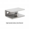 Glass Clamp Bracket 10 Pcs Holder Metal Casting Ttzeze Stainless Steel Flat Back Square Clip Polished For Handrail Staircase