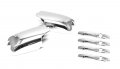Sizver Chrome Door Mirror Handle Covers For 2009-2015 Honda Pilot -fit With Turn Signal Only 