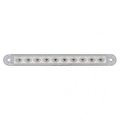 United Pacific 10 Led 6 1 2 Turn Signal Light Bar Amber Clear Lens 39686b 