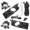 Labwork Fog Lights Assembly Replacement For 2010-2016 Cadillac Srx Clear Lens With Front Bumper Bezel Wires Switch Bulbs Kit
