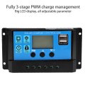 60a 12v 24v Auto Pwm Solar Controller 3 Stage Management Short Circuit Dual Mosfet Reverse Current With Usb Output 40a