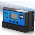 60a 12v 24v Auto Pwm Solar Controller 3 Stage Management Short Circuit Dual Mosfet Reverse Current With Usb Output 40a