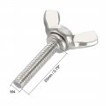 Uxcell Wingbolt Butterfly Wing Thumb Hand Screws Bolts M4x20mm 0 7mm Pitch Carbon Steel 20pcs