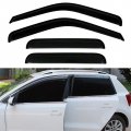 Aintier Side Window Deflectors Sun Rain Guards Set Fit For 1999d For F-250 4 Pcs Black