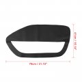 X Autohaux Pair Black Microfiber Leather Door Panel Insert Cards Cover Ford For Mustang 2005 2006 2007 2009
