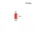 Uxcell 15 Pcs M3x10mm Round Aluminum Standoff Column Spacer Female Red For Drone Fpv Quadcopter Racing Rc Multirotors Parts Diy