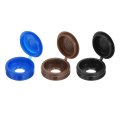 210pcs Screw Cover Caps Plastic Hinged Covers Snap Washer For Furniture And Walls Blue Black Coffee 