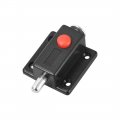 Door Bolt Lock 2-inch Plastic Sliding Barrel Keyless Latch With Switch Button Black 