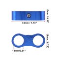 5 Pcs An6 Hose Separator Clamp Fuel Line Connector For Oil Blue