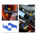 5 Pcs An6 Hose Separator Clamp Fuel Line Connector For Oil Blue