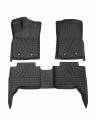 Cartist Floor Mats Custom Fit For Toyota Tacoma Double Cab 2015-2023 Accessories All Weather Liner Front 2nd Row Car Carpet 