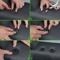 Iggee 2010-2015 Chevy Camaro Black Red Artificial Leather Custom Fit Front Seat Cover