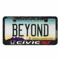 Ipick Image For Honda Civic Si Real Black Forged Composite Carbon Fiber License Plate Frame