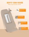 Ocpty Beige Sun Visor Left Driver Side With Sunroof Vanity Light Fit For 2008 2009 2010 2011 2012 Honda Accord 83280-ta5-a51za
