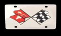 Novelty License Plate For Showroom Floor Or Automotive Show Display C2 C3 Corvette Years 1963-1982 Stainless Steel With Laser 