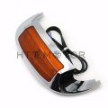 Httmt Mt438f-14- Front Led Fender Tip Light Oranged Lens Compatible With H-d Road King Flhr 2014-2017