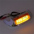 Httmt Mt438f-14- Front Led Fender Tip Light Oranged Lens Compatible With H-d Road King Flhr 2014-2017