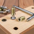 Uxcell M6x17mm Threaded Inserts For Wood Hex Socket Drive Furniture Screw-in Nut 24pcs