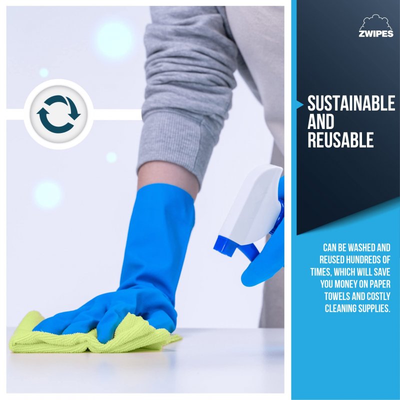 Zwipes Microfiber Towel Cleaning Cloths 36 Pack Assorted 737