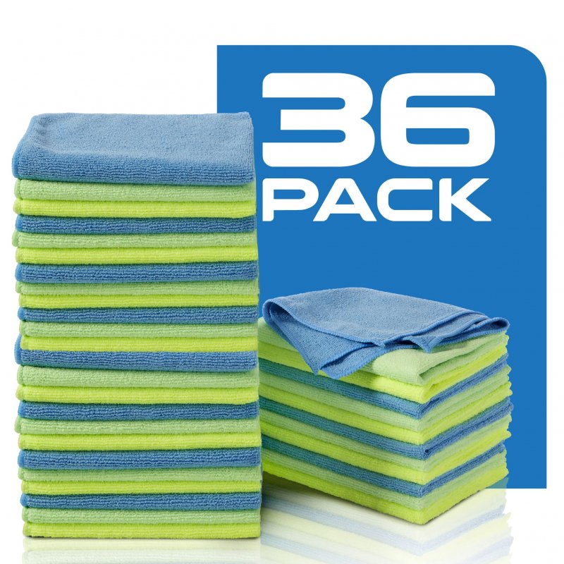 Zwipes Microfiber Towel Cleaning Cloths 36 Pack Assorted 737