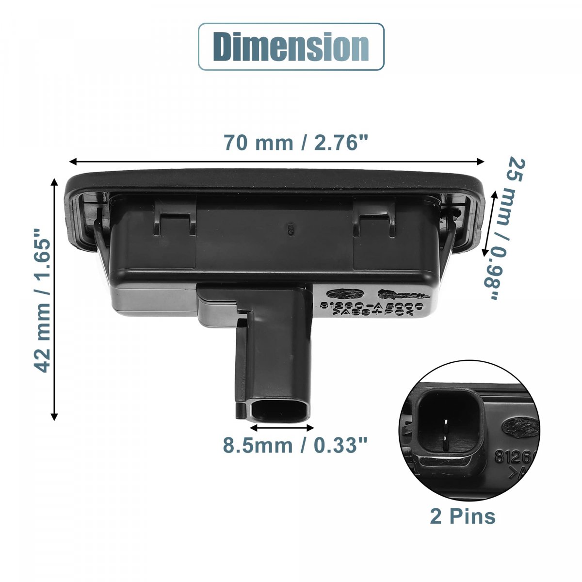 81260-a5000 Trunk Tailgate Handle Release Switch Rear Door Hatch Liftgate Latch Button For Hyundai Elantra Gt 2013-2017 Black