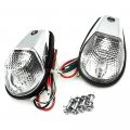 Clear Flush Mount Turn Signals Blinker Light For Universal Sportbikes 1 Pair Waterproof Incandescent Surface Indicators 3 625 