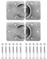 Heavy Duty Puck Lock And Hasp 2 Pack High Security Steel Hidden Shackle Keyed Alike Padlocks With Keys For Trucks Gates Vans 