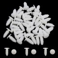 Uxcell 40pcs White Plastic Rivets Splash Guard Fastener Push Type Clips 7 5 X 5mm Hole For Automotive