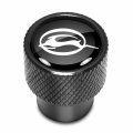 Ipick Image For Chevrolet Impala Dual Logo In Black On Aluminum Tire Valve Stem Caps