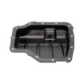 Engine Oil Pan For Kia Soul 2017 2018 2019 2020 Aluminum Painted Black 4 76 Qt Capacity 0 125 In Drain Thread 6 5 Depth 