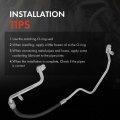 A-premium A C Suction Line Hose Assembly Compatible With Subaru Crosstrek 2018-2019 H4 2 0l Compressor To Evap Automatic