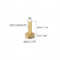 Uxcell Knurled Thumb Screws M8x30mm Flat Brass Bolts Grip Knobs Fasteners For Pc Electronic Mechanical