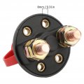 Wooxgehm Car Battery Disconnect Switch Cut Off Power Kill Isolator Set Kit Key 2 Removable Keys For Rv Marine Atv Truck Boat