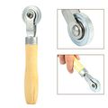 Car Wooden Handle Repair Tube Stitch Puncture Patch Tyre Roller Tool 1 57 Diameter 
