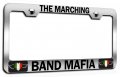 The Marching Band Mafia Italian Italy Chrome Metal License Plate Frame Tag Holder I94 
