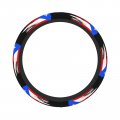 Puerto Rico Flag Steering Wheel Cover For Men Women Anti-slip Elastic Thickened Universal Fit 15 Inch 