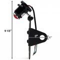 Black Side Axle Mounted Verticle Horizontal License Plate Assembly With Integrated Taillight And Brake Light Enhance Your Bike