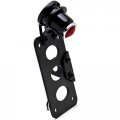Black Side Axle Mounted Verticle Horizontal License Plate Assembly With Integrated Taillight And Brake Light Enhance Your Bike