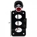 Black Side Axle Mounted Verticle Horizontal License Plate Assembly With Integrated Taillight And Brake Light Enhance Your Bike