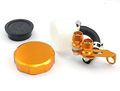 Gold Cnc Machined Brake Clutch Motorcycle Racing Master Cylinder Fluid Reservoir Tank Oil Cup For Yamaha Yzf R6 1999 2000 2001